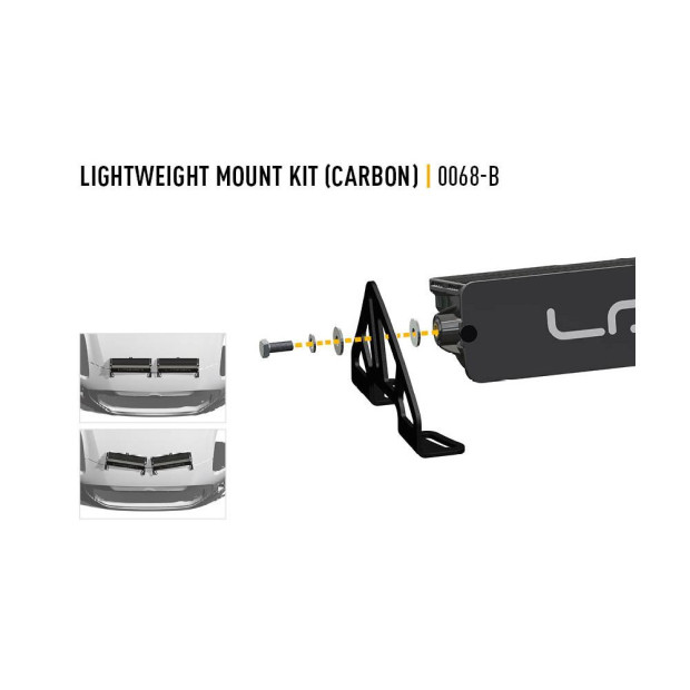 SUPPORTS SUR CAPOT LÉGERS LAZER (Carbon-6)