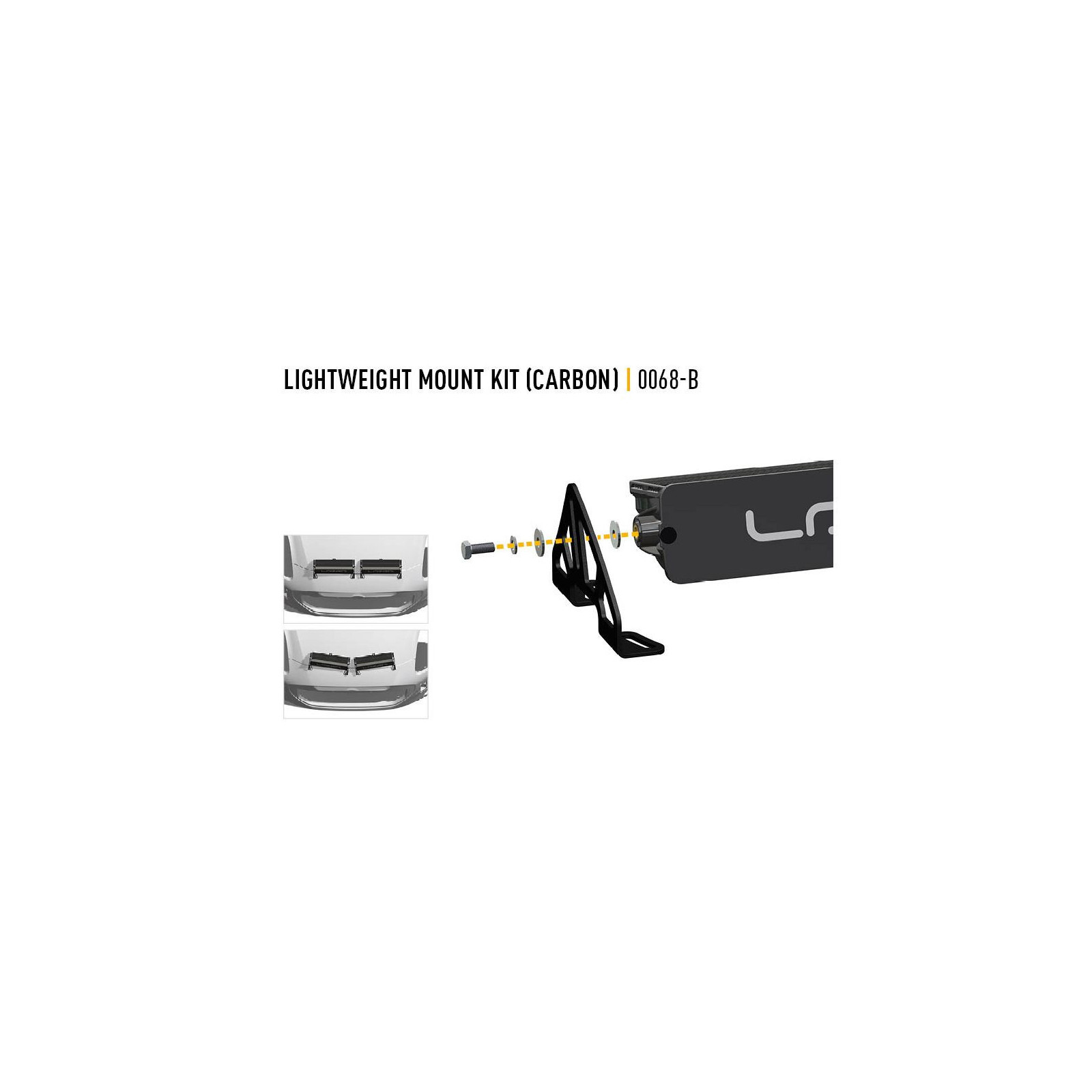SUPPORTS SUR CAPOT LÉGERS LAZER (Carbon-6)