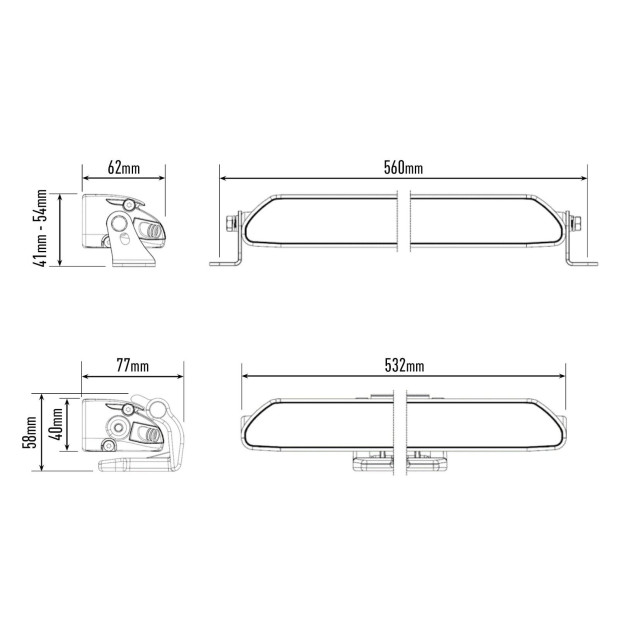 PHARE LED LAZER LINEAR 18 ELITE i-LBA