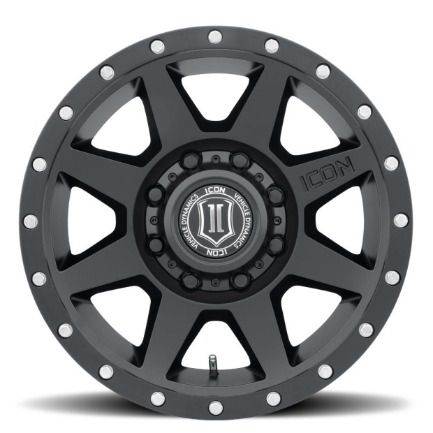 JANTE ICON ALLOYS REBOUND HD SAT BLACK 8.5 X 17 8x165.1 ET13 CB121