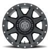 JANTE ICON ALLOYS REBOUND HD SAT BLACK 8.5 X 17 8x165.1 ET13 CB121
