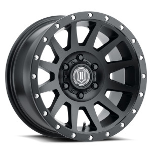 JANTE ICON ALLOYS COMPRESSION SAT BLACK 8.5 X 17 6x139.7 ET25 CB106.1