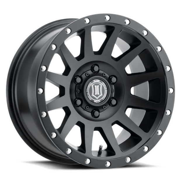 JANTE ICON ALLOYS COMPRESSION SAT BLACK 8.5 X 17 6x139.7 ET25 CB106.1
