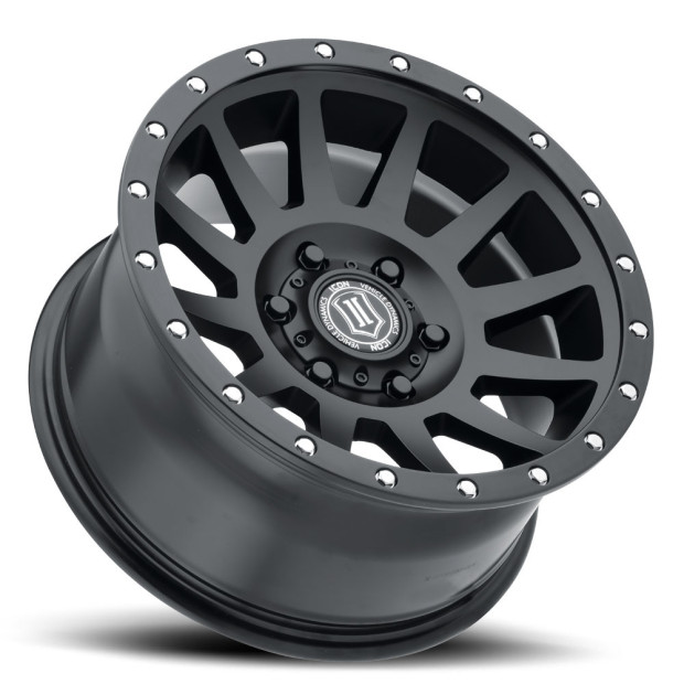 JANTE ICON ALLOYS COMPRESSION SAT BLACK 8.5 X 17 6x139.7 ET25 CB106.1