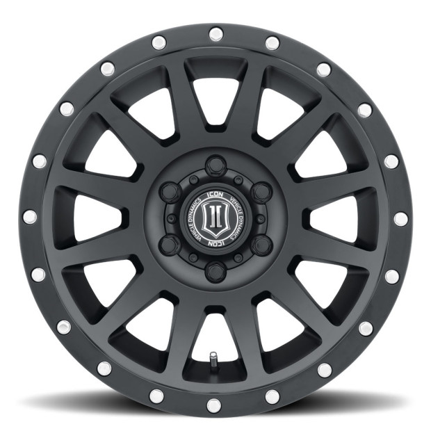 JANTE ICON ALLOYS COMPRESSION SAT BLACK 8.5 X 17 6x139.7 ET25 CB106.1