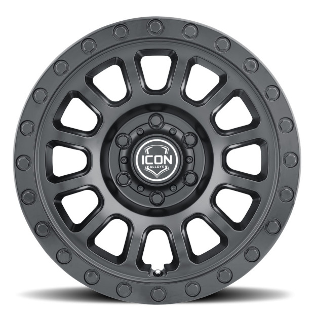 JANTE ICON ALLOYS HULSE DOUBLE BLACK 8.5 X 17 6x139.7 ET25 CB106.1