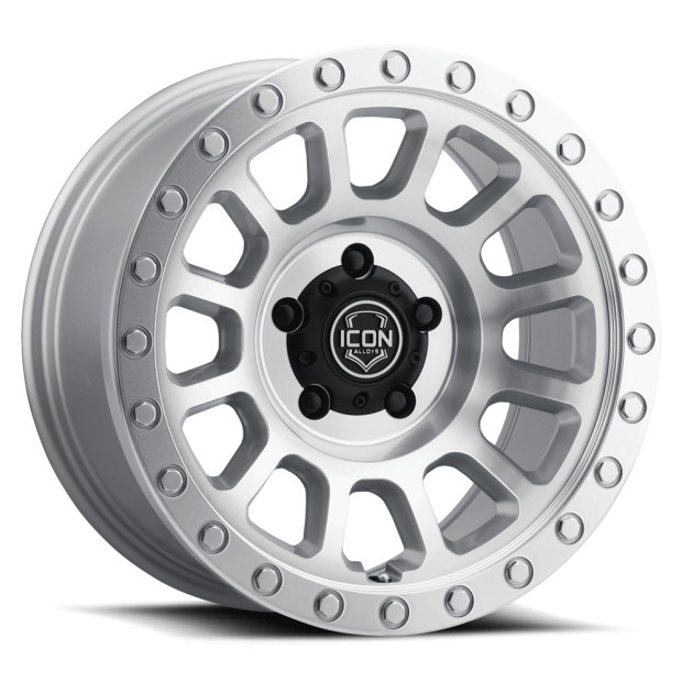 JANTE ICON ALLOYS HULSE SILVER MACHINED 8.5 X 17 6x139.7 ET6 CB106.1