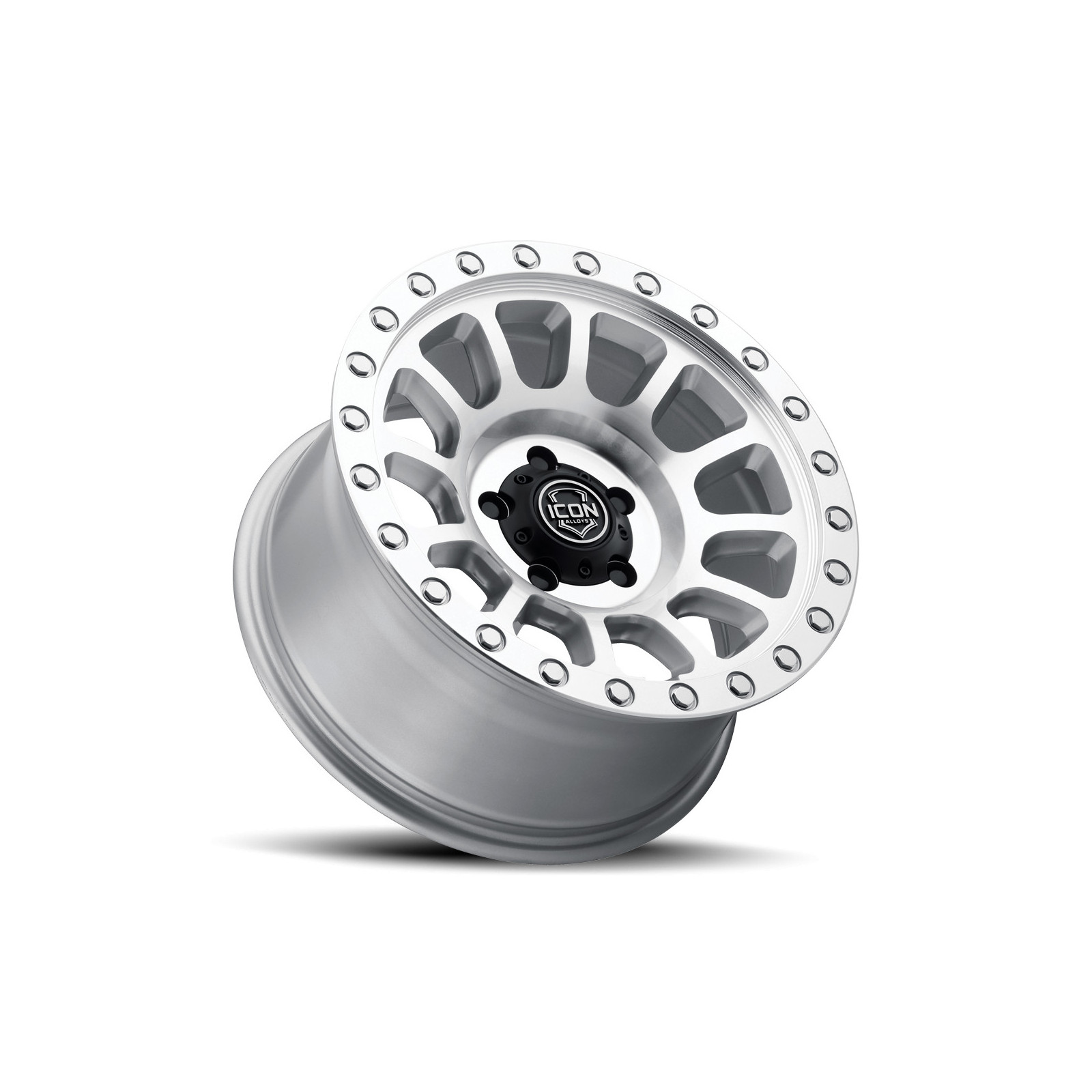 JANTE ICON ALLOYS HULSE SILVER MACHINED 8.5 X 17 6x139.7 ET6 CB106.1