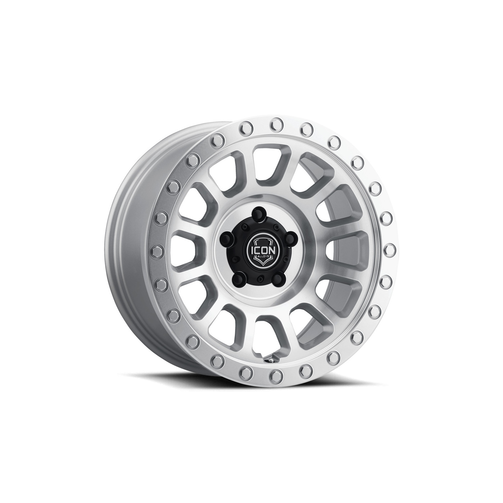 JANTE ICON ALLOYS HULSE SILVER MACHINED 8.5 X 17 5x127 ET20 CB71.6