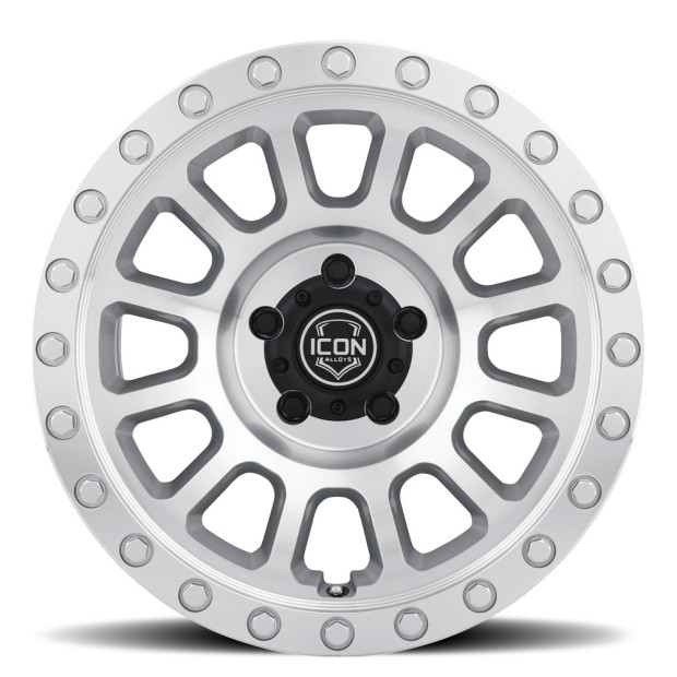 JANTE ICON ALLOYS HULSE SILVER MACHINED 8.5 X 17 5x127 ET20 CB71.6