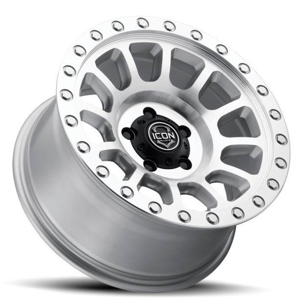 JANTE ICON ALLOYS HULSE SILVER MACHINED 8.5 X 17 5x127 ET20 CB71.6