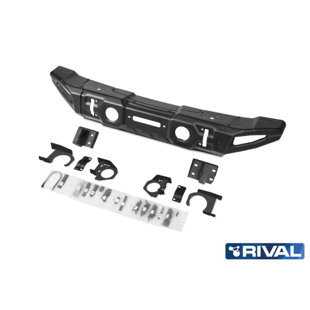 BUMPER FRONT RIVAL JEEP WRANGLER ACIER (USAGE COMPETITION)