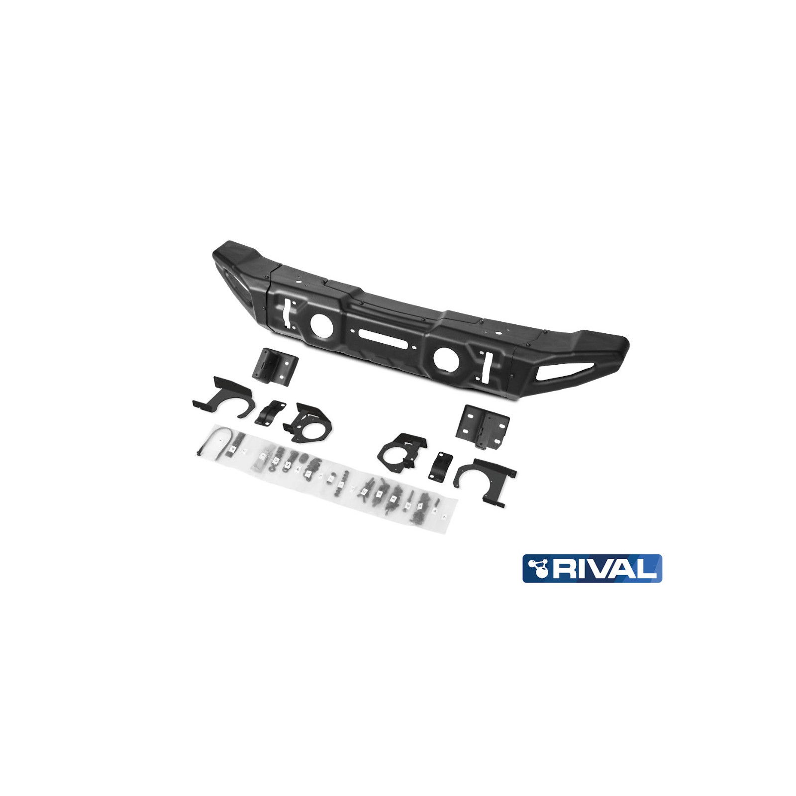 BUMPER FRONT RIVAL JEEP WRANGLER ACIER (USAGE COMPETITION)