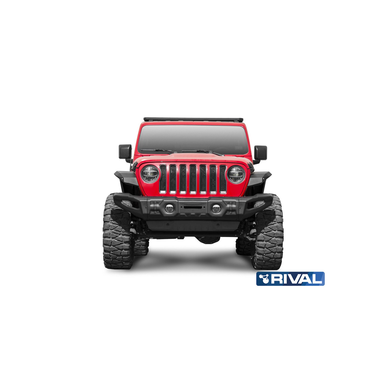 BUMPER FRONT RIVAL JEEP WRANGLER ACIER (USAGE COMPETITION)