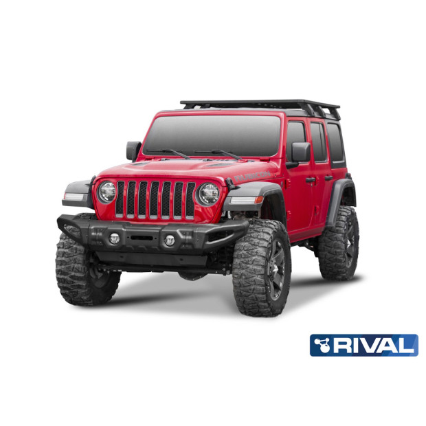 BUMPER FRONT RIVAL JEEP WRANGLER ACIER (USAGE COMPETITION)