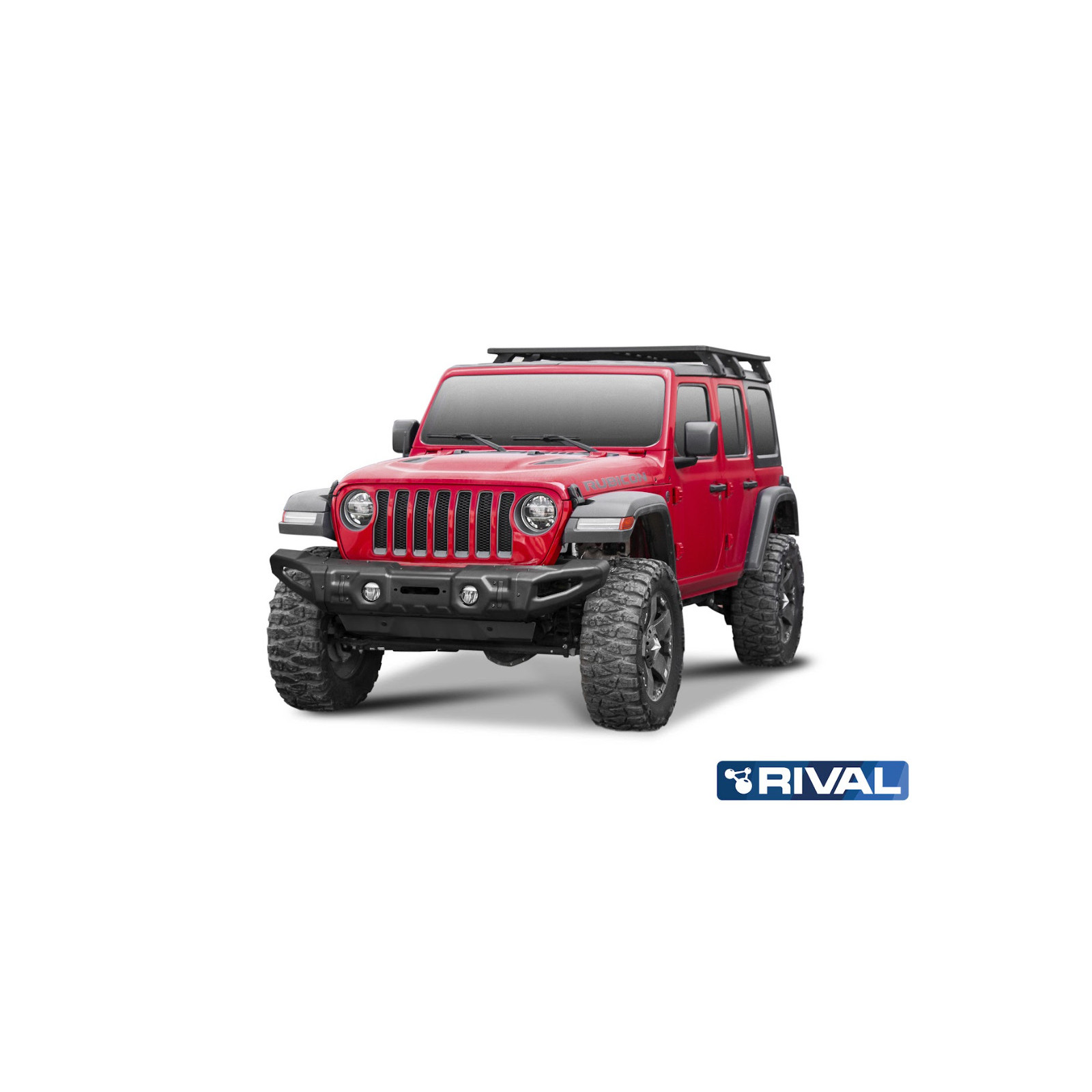 BUMPER FRONT RIVAL JEEP WRANGLER ACIER (USAGE COMPETITION)