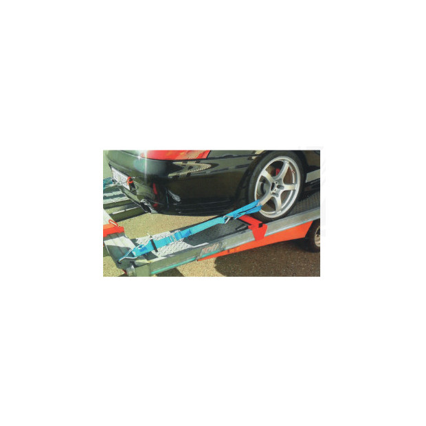 SANGLE ARRIMAGE SPECIALE VEHICULE SUR PLATEAU - 50MM - ACCROCHE JANTE