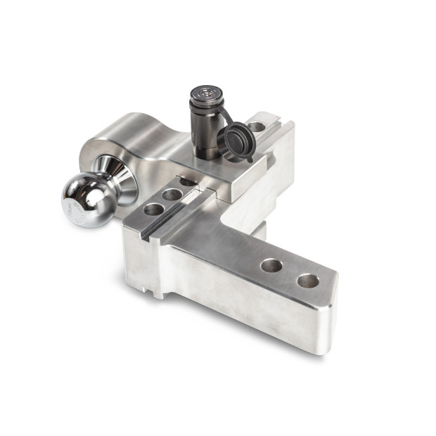 ATTELAGE CARRE US ALUMINIUM - AJUSTABLE 10" - 3600 kg