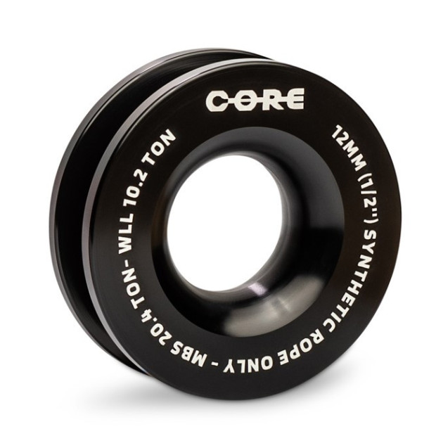 POULIE DE RENVOI CORDE SYNTHETIQUE 98mm (DONUT) - BLACK - 20.4 TONNES