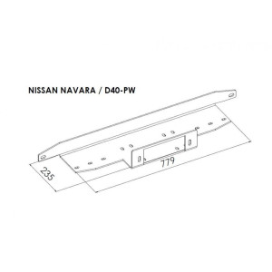 PLATINE TREUIL PC ORIGINE NISSAN NAVARA D40 2005-2010