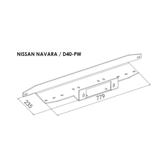 PLATINE TREUIL PC ORIGINE NISSAN NAVARA D40 2005-2010