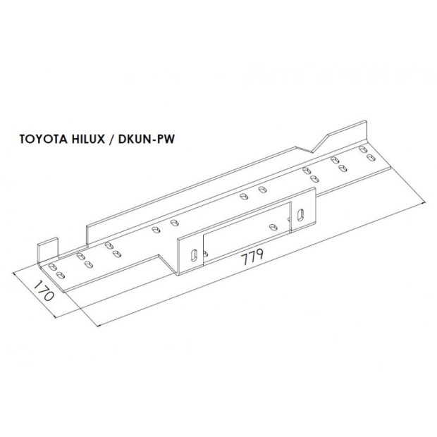 PLATINE TREUIL PC ORIGINE TOYOTA HILUX VIGO 2005-2015
