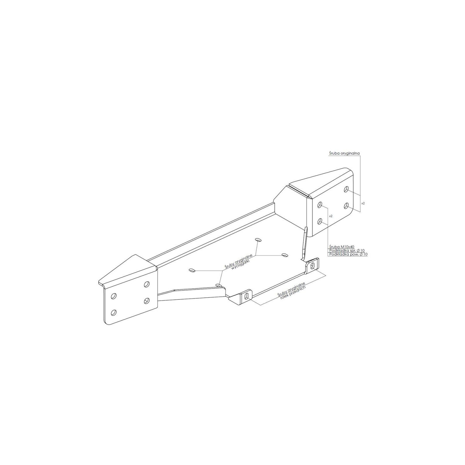 PLATINE TREUIL PC ORIGINE FORD RANGER RAPTOR 2019-2022