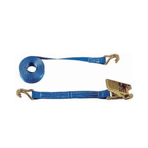 SANGLE ARRIMAGE BAGAGERE A CLIQUET 25mm x 5M - DOIGTS SERRES - BLEUE