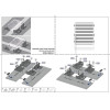 SUPPORT UNIVERSEL  FIXATION CAISSE  POUR GALERIE MODULABLE RIVAL