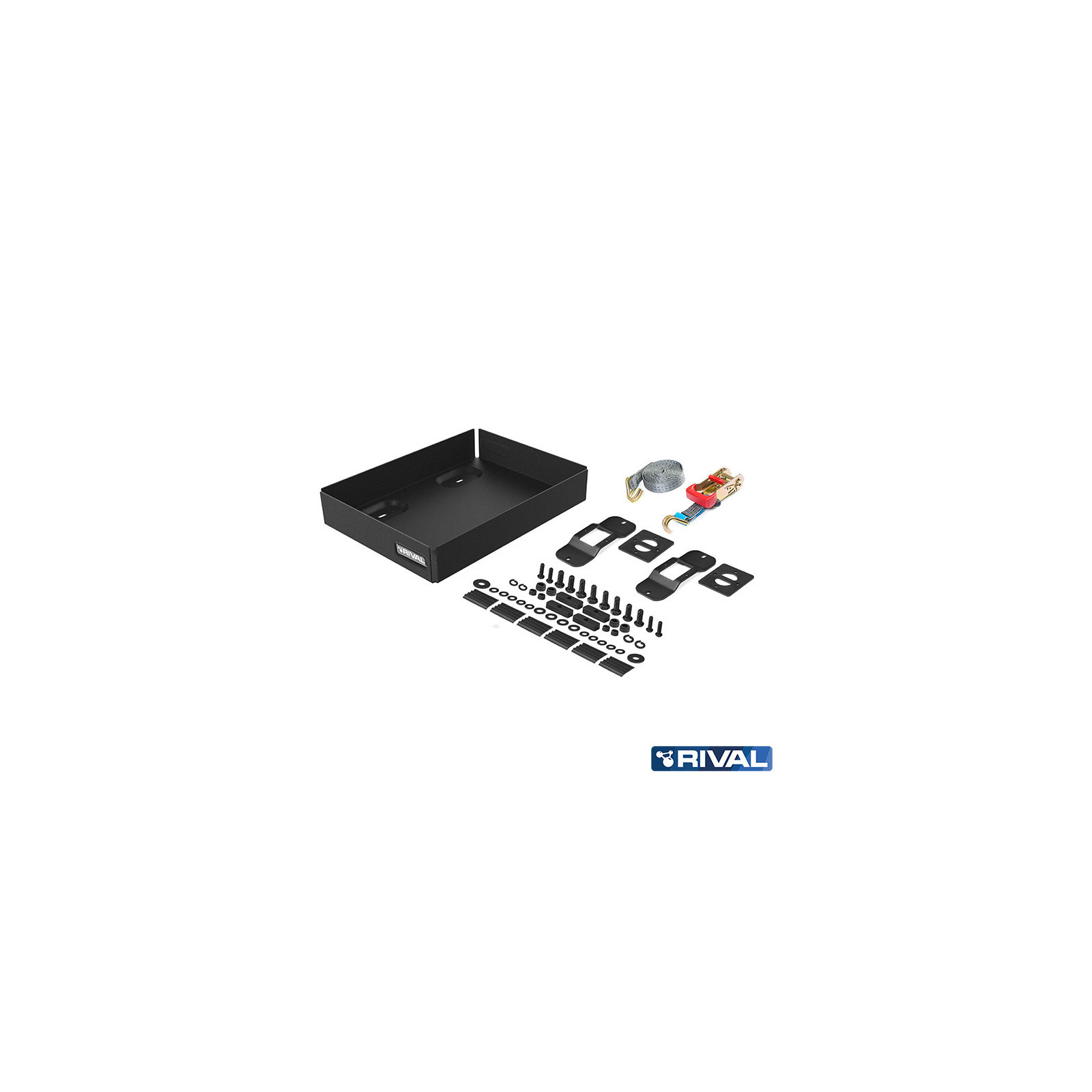 SUPPORT PORTE JERRYCAN DOUBLE POUR GALERIE MODULABLE RIVAL