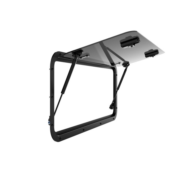 Hayon latéral Gullwing vitré FRONT RUNNER pour Land Rover Defender 90 et 110 • GWLD006