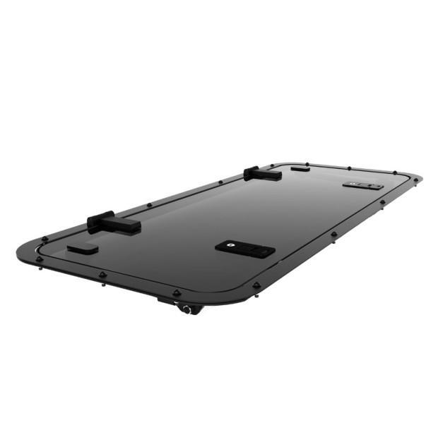 Hayon latéral Gullwing vitré FRONT RUNNER pour Land Rover Defender 90 et 110 • GWLD006