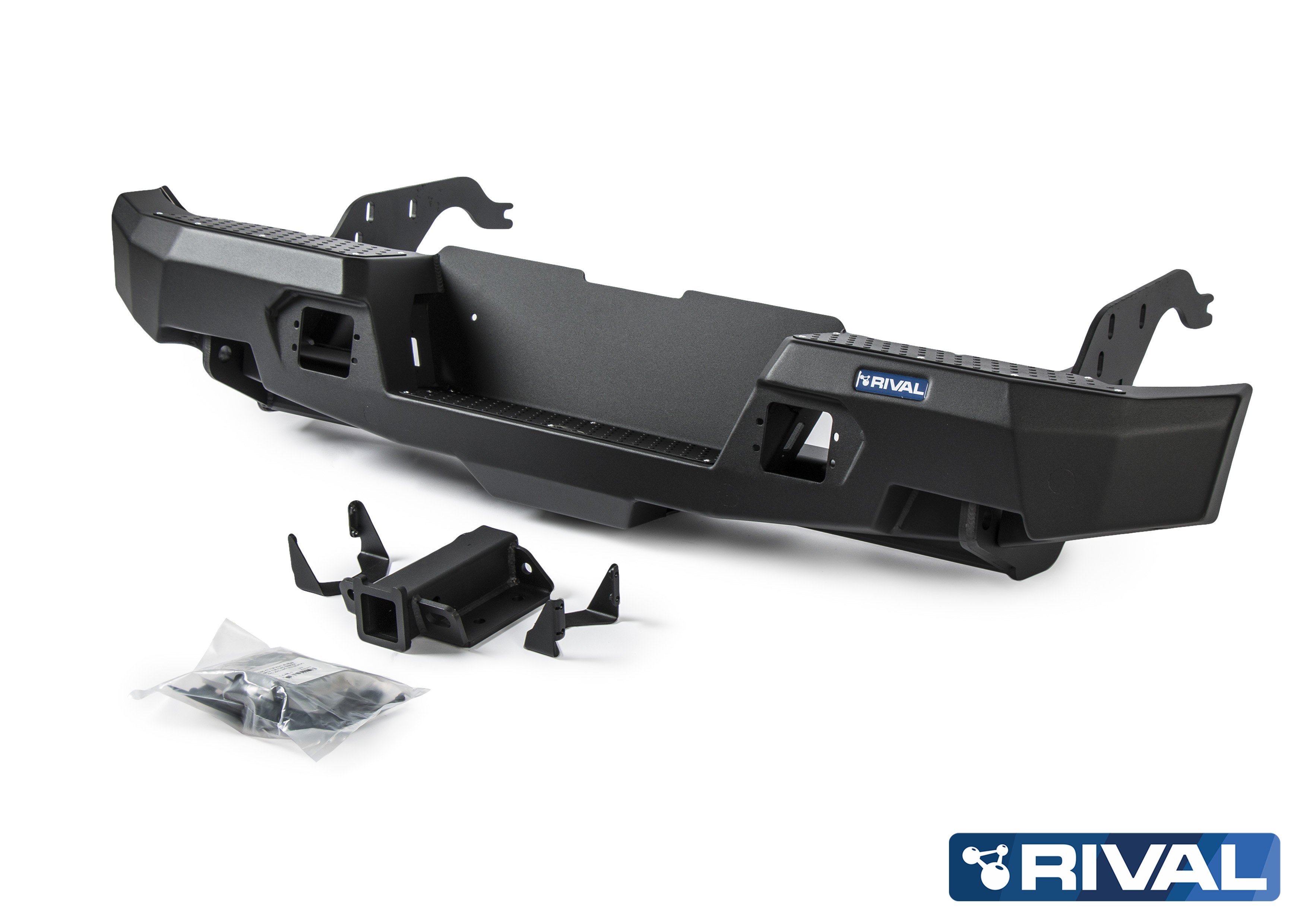 Pare-Choc Arrière Aluminium RIVAL Sans feux led intégrés Ford Ranger 2011-2015 et 2015-2018 et 2018+