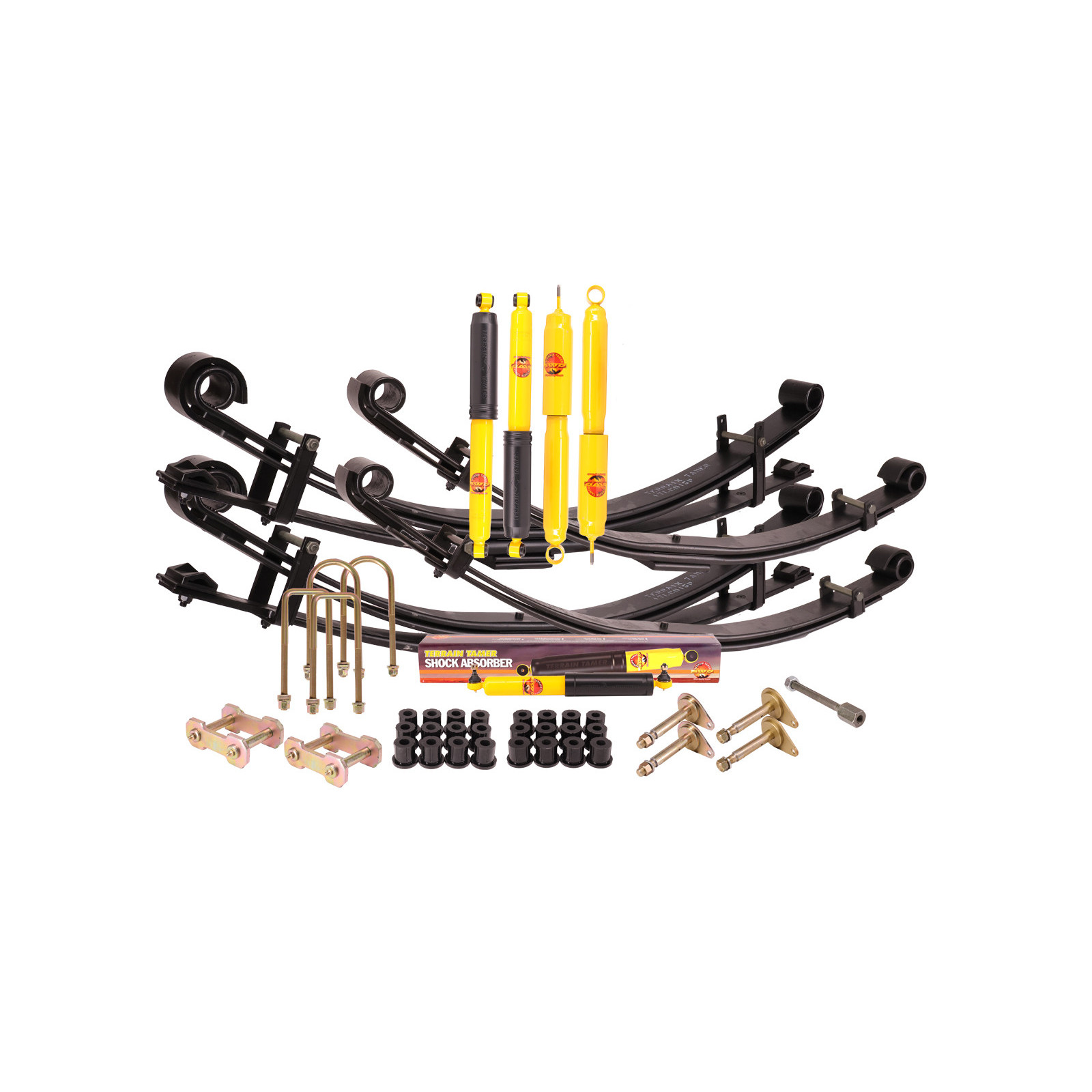 Kit suspension TERRAIN TAMER avec lames paraboliques • SK009-PARA • Toyota Land Cruiser 75 (1985-1999)