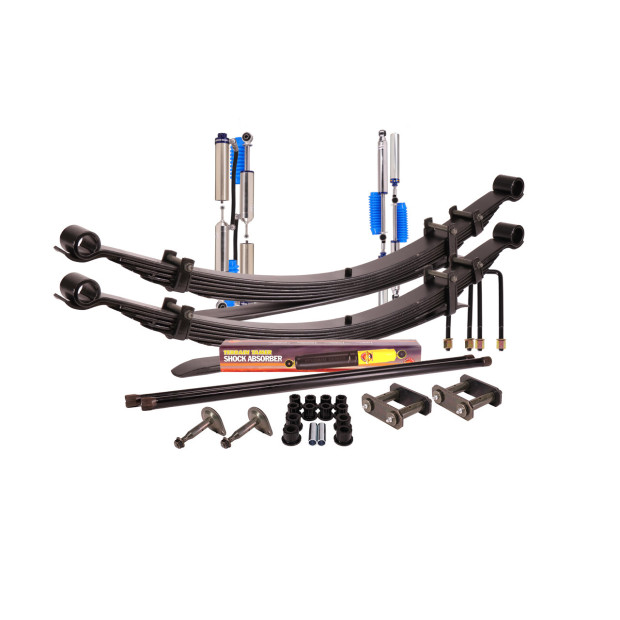 Kit suspension TERRAIN TAMER avec amortisseurs à bonbonne • SK035P • Nissan Navara D21 (1985-1998) et D22 (1998-2006)