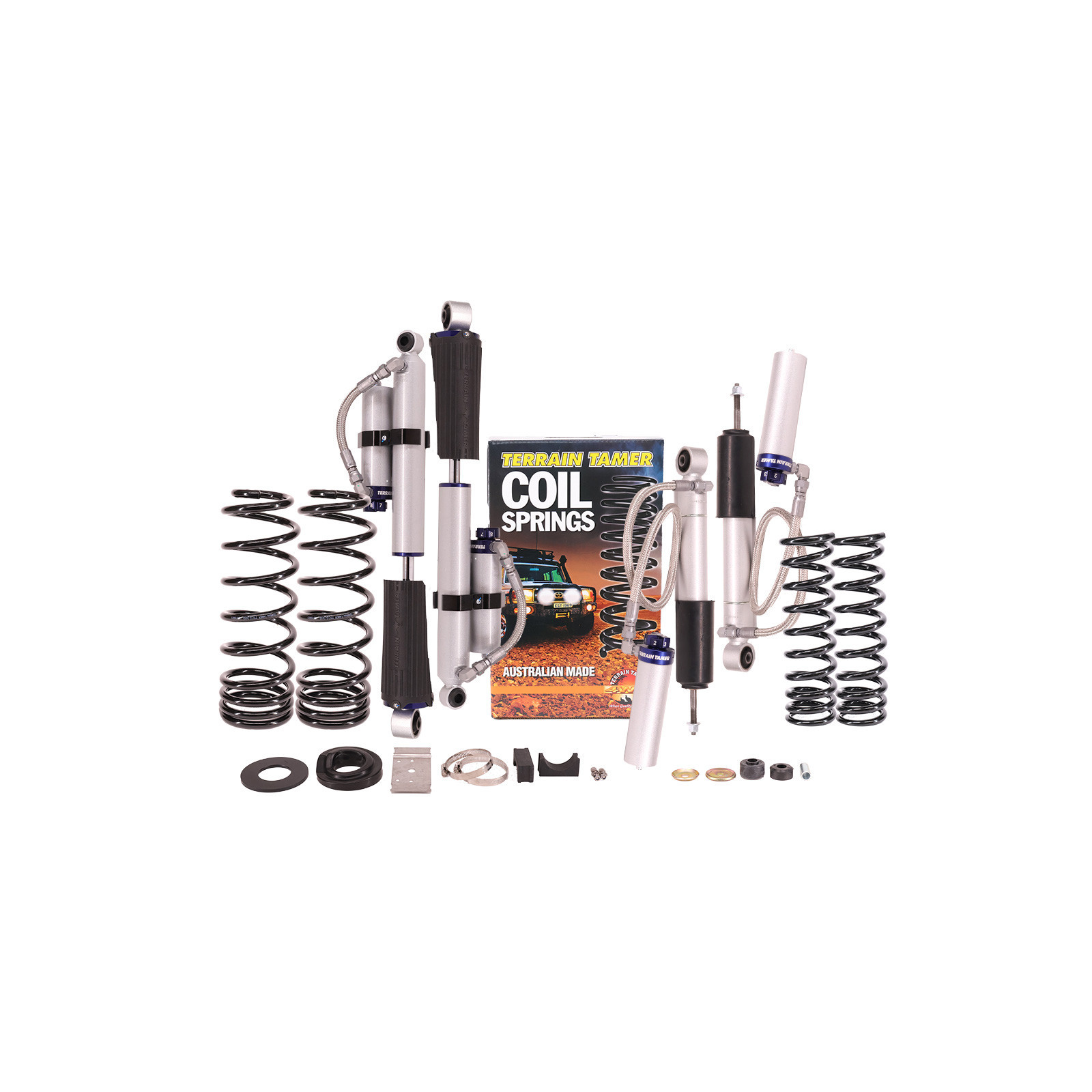 Kit suspension TERRAIN TAMER avec amortisseurs à bonbonne • SK077P • Nissan Navara D23 à ressorts arrière (2015+)