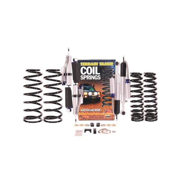 Kit suspension TERRAIN TAMER avec amortisseurs à bonbonne • SK093P • Toyota Land Cruiser 120 (2003-2009) airbag conversion