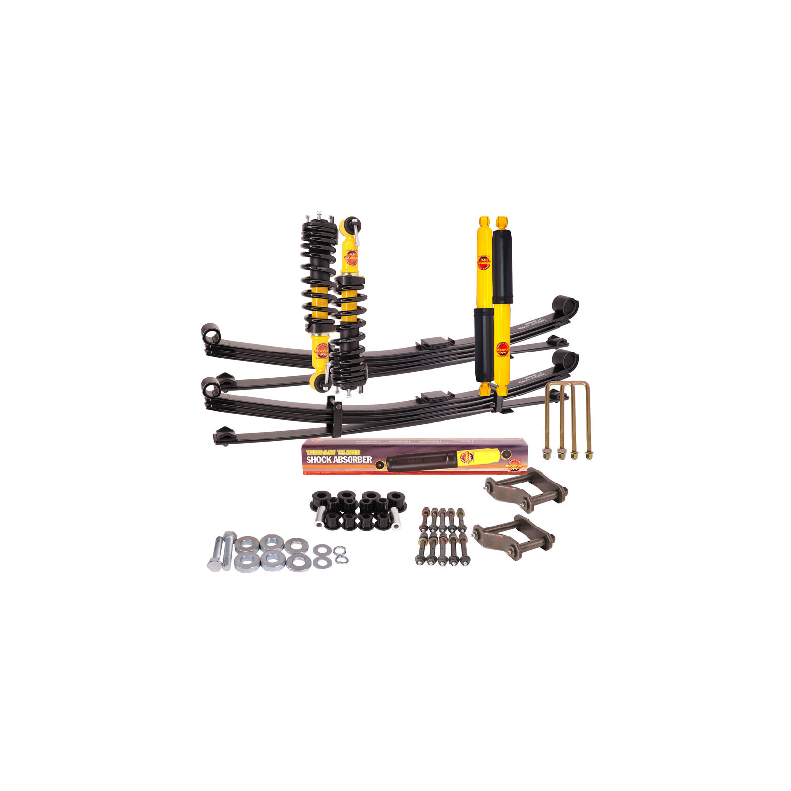 Kit suspension TERRAIN TAMER pré-assemblé et lames paraboliques 700kg-PATC • SK108A-P850 • Ford Ranger (2023+)