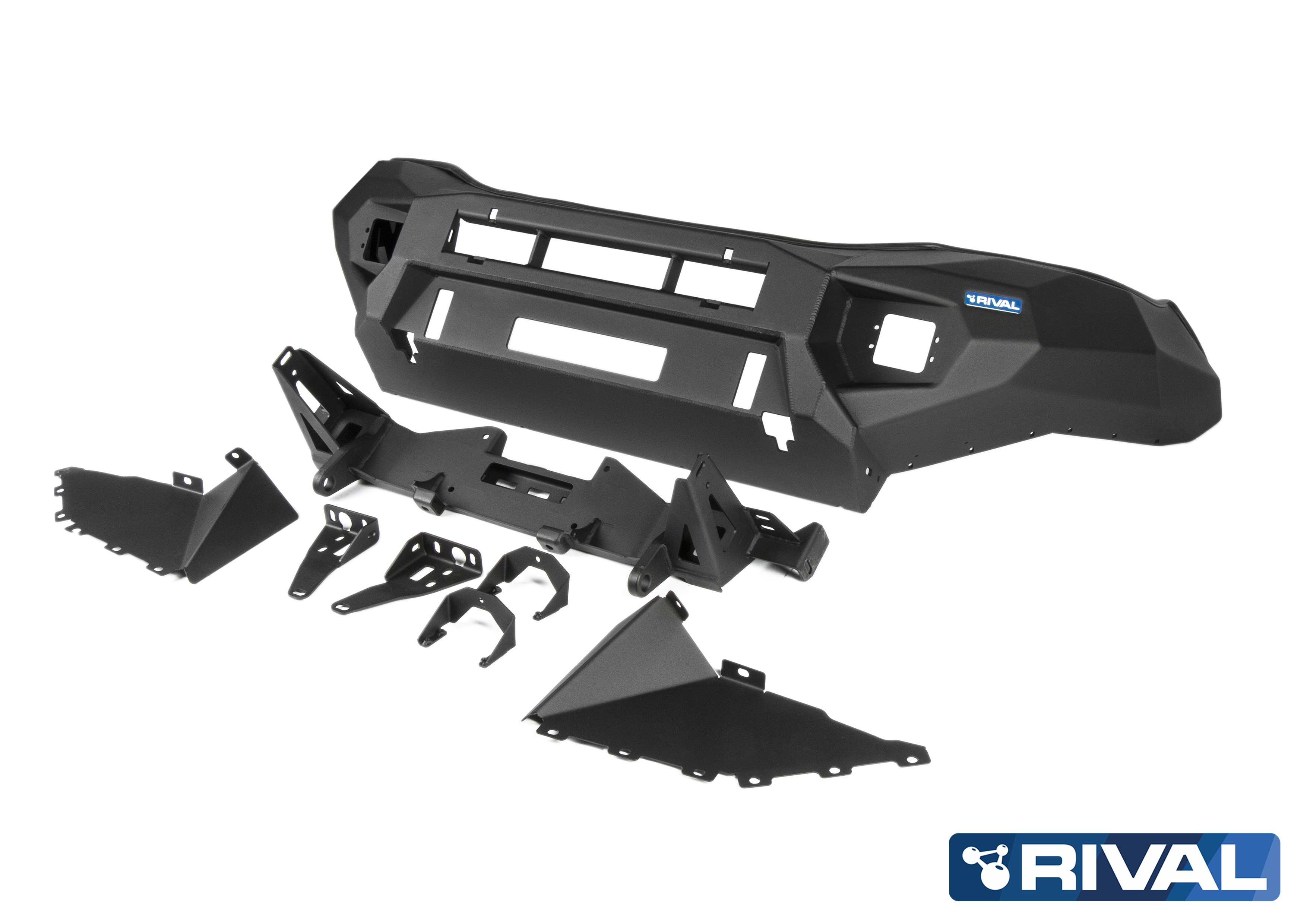 Pare-Choc Avant Aluminium RIVAL Sans feux led intégrés Toyota Hilux (2011-2015) KUN25/26