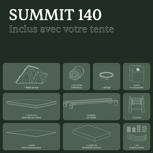 Tente de toit GO OVERLAND Summit 140