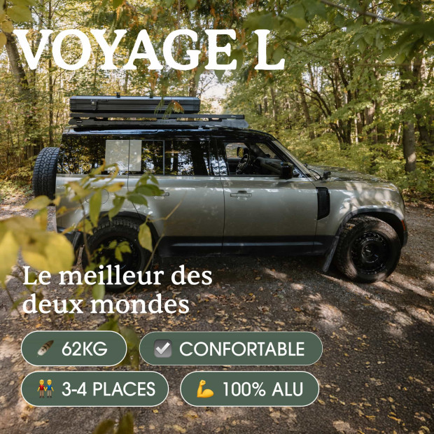 Tente de toit GO OVERLAND Voyage L