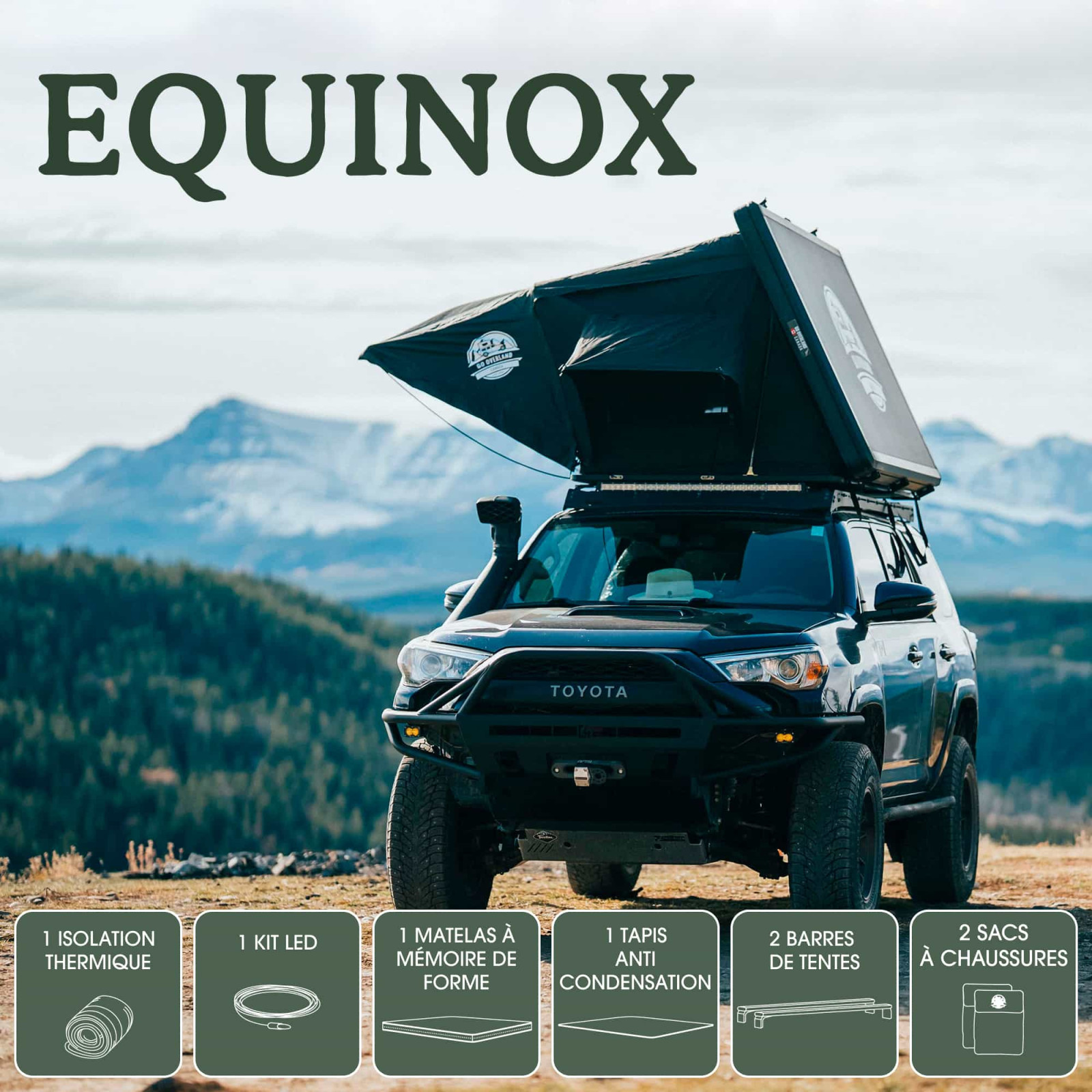 Tente de toit GO OVERLAND Equinox