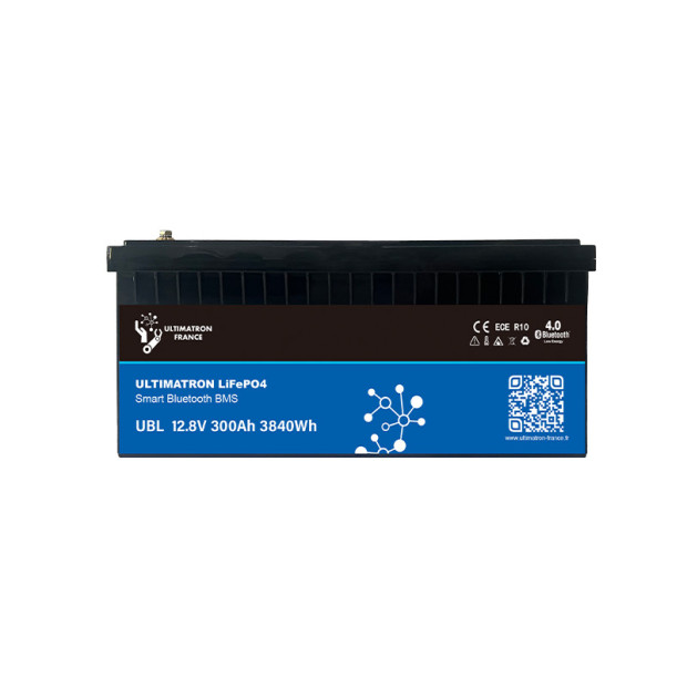 Batterie lithium LiFePO4 ULTIMATRON 12.8V 300Ah avec Bluetooth et Smart BMS intégré