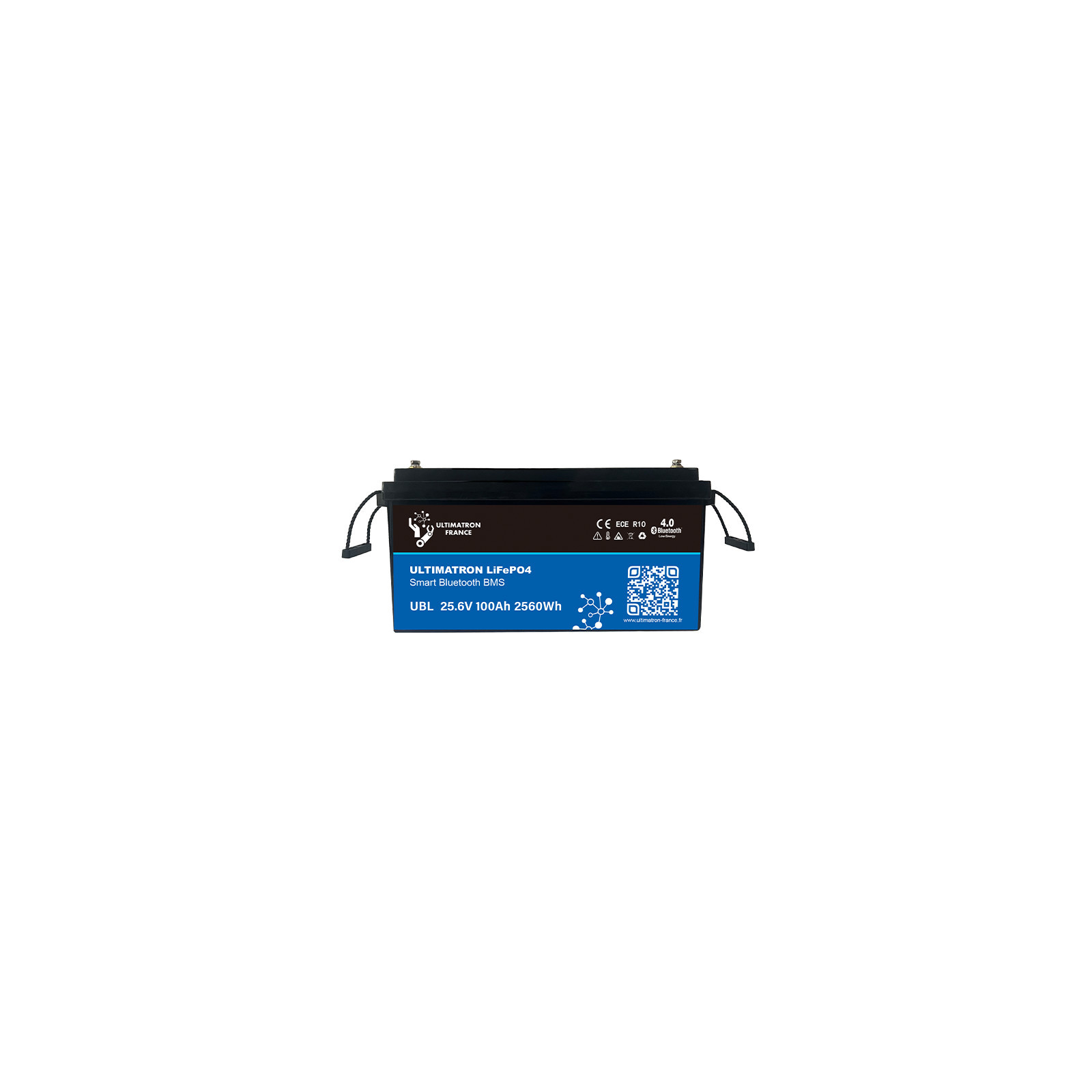 Batterie lithium LiFePO4 ULTIMATRON 25.6V 100Ah avec Bluetooth et Smart BMS intégré