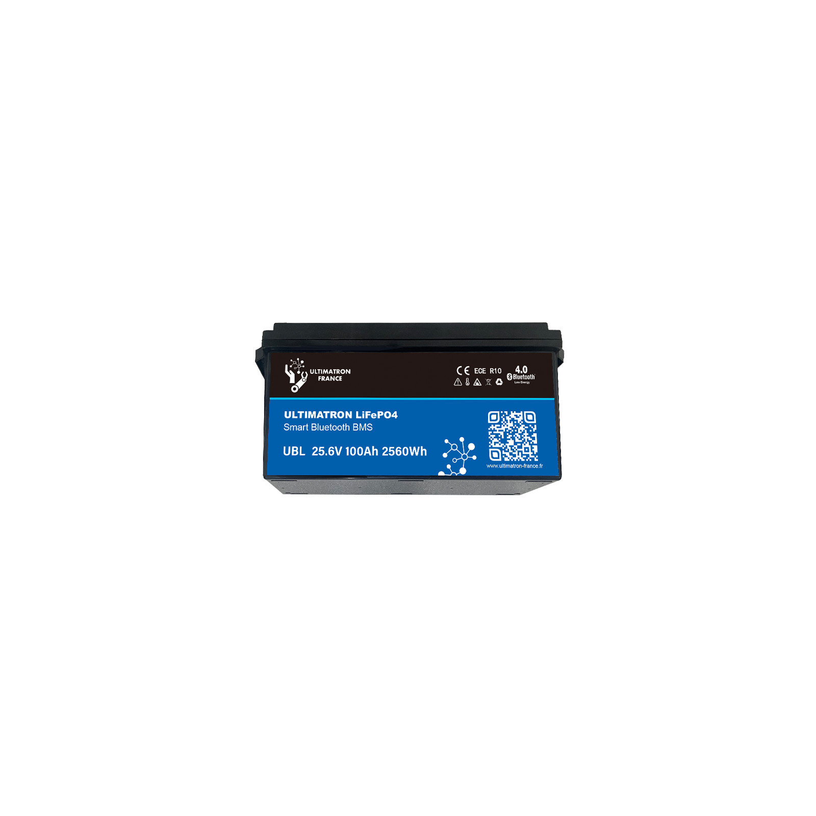 Batterie lithium LiFePO4 ULTIMATRON 25.6V 100Ah avec Bluetooth et Smart BMS intégré