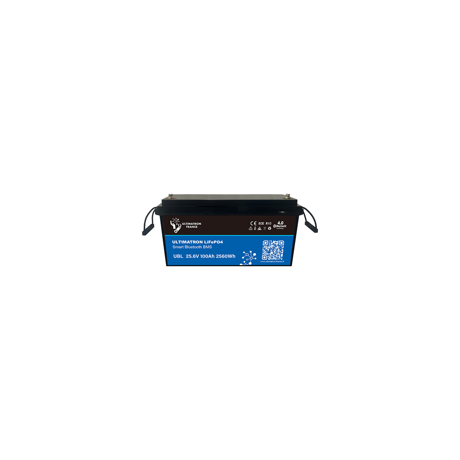 Batterie lithium LiFePO4 ULTIMATRON 25.6V 100Ah avec Bluetooth et Smart BMS intégré