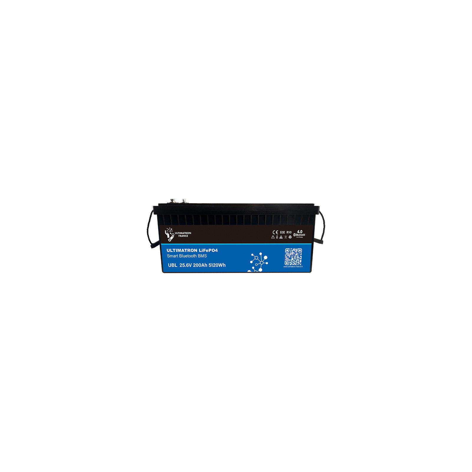 Batterie lithium LiFePO4 ULTIMATRON 25.6V 200Ah avec Bluetooth, Smart BMS intégré et chauffage