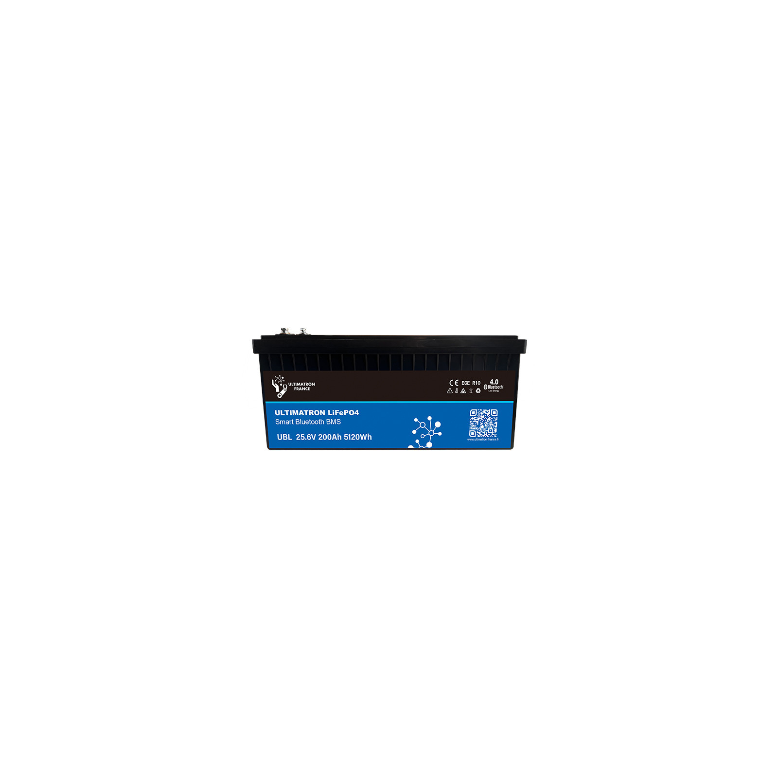 Batterie lithium LiFePO4 ULTIMATRON 25.6V 200Ah avec Bluetooth, Smart BMS intégré et chauffage