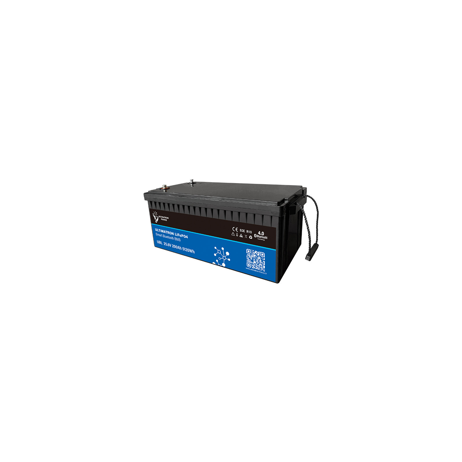 Batterie lithium LiFePO4 ULTIMATRON 25.6V 200Ah avec Bluetooth, Smart BMS intégré et chauffage
