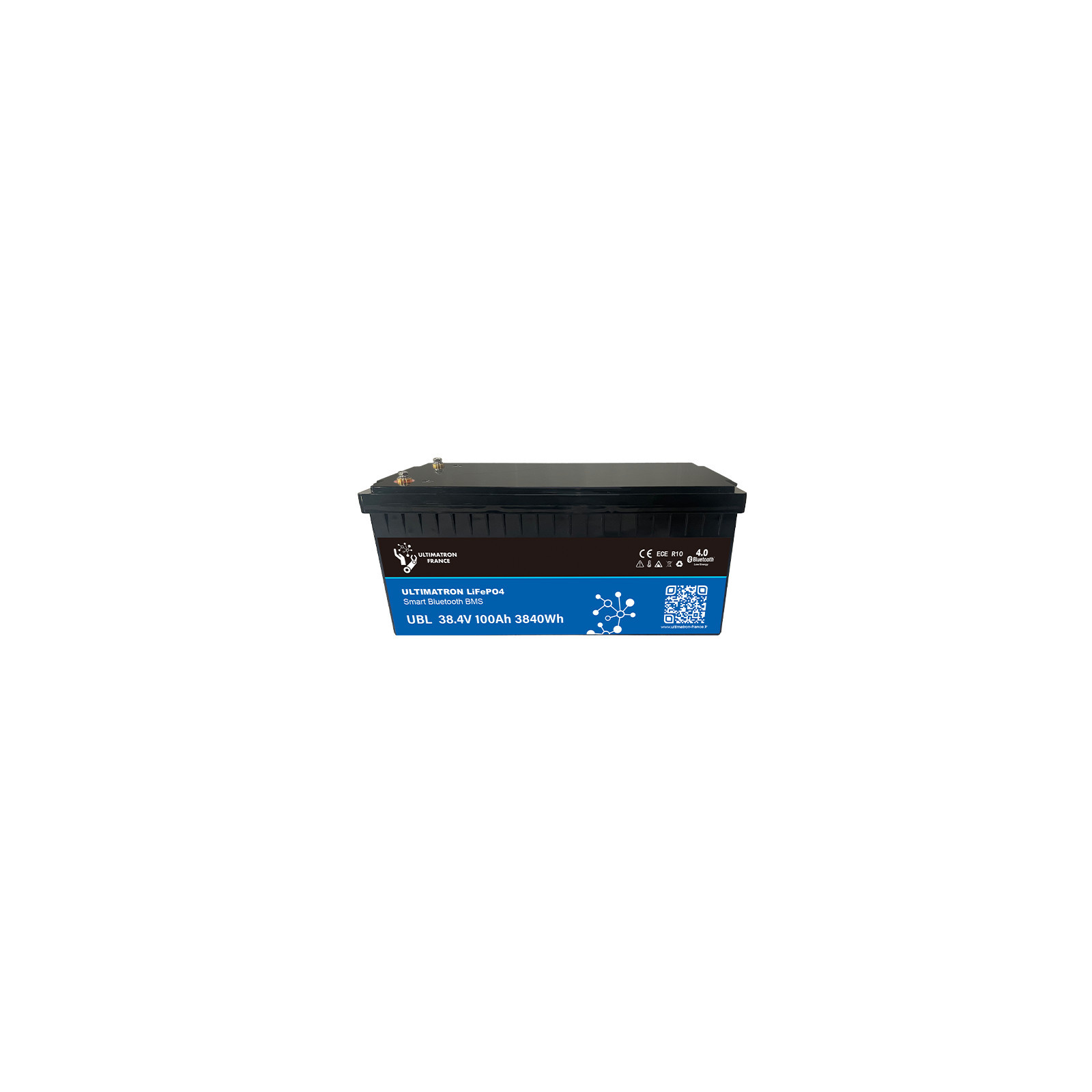 Batterie lithium LiFePO4 ULTIMATRON 38.4V 100Ah avec Bluetooth et Smart BMS intégré